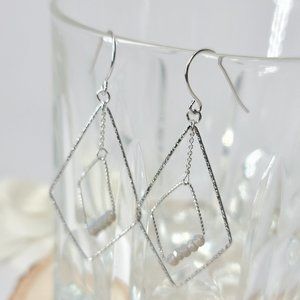 NEW Sterling Silver Handmade Wire Earrings